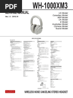 Service Manual: Wireless Noise Canceling Stereo Headset