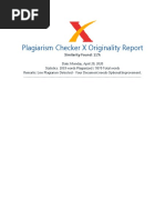 Plagiarism Checker X Originality Report: Similarity Found: 11%