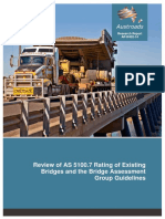 Review of AS5100.7 - Rating of Existing Bridges and The Bridge Assessment Group Guidelines