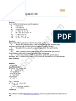 NCERT Class10 Quadratic Equations Exercise 1 PDF