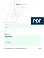 Practice: Set - Venn Diagram: Markscheme