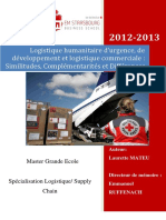 Logistique Humanitaire Memoire