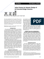 Response Modification Factors For Seismic Design of Circular Reinforced Concrete Bridge Columns