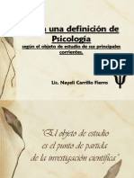 Definición de Psicología