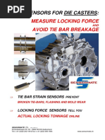 Sensors For Die Casters:: Measure Locking Force Avoid Tie Bar Breakage