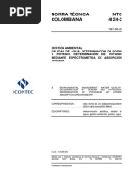 NTC 4124-2 Calidad Agua Determinación de Sodio y Potasio