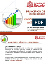 La Función de Demanda y La Curva de Engel Demanda Del Mercado