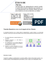 Principio Ético de Independencia