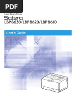 Satera lbp8610 Users Guide