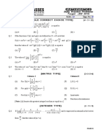 (Single Correct Choice Type) (4 × 3 12) Class:XII Time: Min. M.M.: Dpp. No.