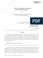 A Vivência Da Morte Na Criança e o Luto Na Infância