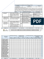 Lista de Cotejo Competencia Gestiona Primer Año