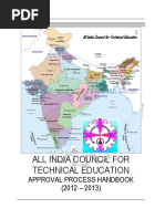 All India Council For Technical Education: Approval Process Handbook (2012 - 2013)