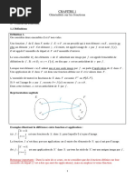 Chapitre 1 - Généralités Sur Les Fonctions - Cours