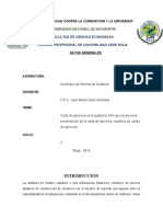 Carta de Gerencia en La Auditoría