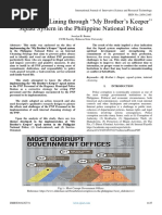 Finding Silver Lining Through "My Brother's Keeper" Squad System in The Philippine National Police