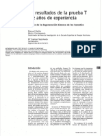 Metodología y Resultados de La Prueba T de Reich: Diez Años de Experiencia