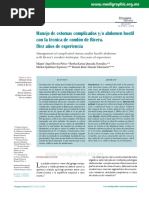 Manejo de Estomas Complicados y o Abdomen Hostil - Con La Técnica de Condón de Rivera. - Diez Años de Experiencia PDF