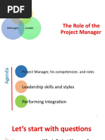 The Role of The Project Manager