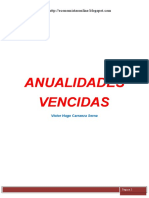 Anualidad Vencida Matematica Financiera