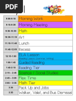 Daily Schedule 20-21