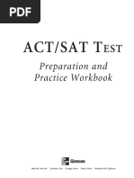 Act/Sat T: Preparation and Practice Workbook