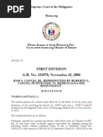 First Division G.R. No. 133978, November 12, 2002: Supreme Court of The Philippines