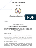 Third Division G.R. NO. 150157, January 25, 2007: Supreme Court of The Philippines