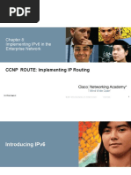 Implementing Ipv6 in The Enterprise Network: CCNP Route: Implementing Ip Routing