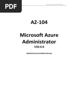 AZ-104 AzureAdminsGroup - 288 - Questions - Aug - 15 - 2020 - V20 PDF