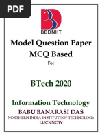 Bbdniit It 2020 MCQ DB