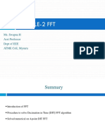 Module-2 FFT: Ms. Swapna H Asst Professor Dept of Eee Atme Coe, Mysuru