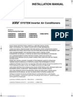 SYSTEM Inverter Air Conditioners: Installation Manual