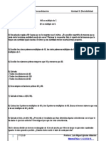 Actividades de Consolidación - Divisibilidad - 1ºESO