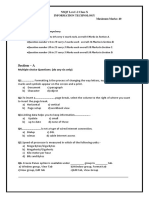 Section - A: NSQF Level - 2 Class X Information Technology Time: 2hour Maximum Marks: 40