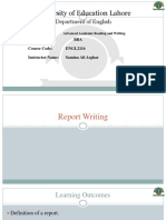 Academic Reading & Writing