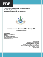 Solution-3671 Environmental Planning & Practice