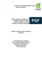 Clasificación de Los Compuestos Orgánicos Por Solubilidad 28 08 2020 PDF