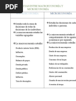 Diferencias Entre Macroeconomía y Microeconomía