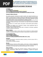 Especificaciones Técnicas Ponton