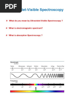 # What Do You Mean by Ultraviolet-Visible Spectroscopy ?