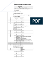 Claves Del Examen Diagnóstico 2°