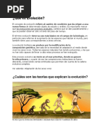 Qué Es Evolución