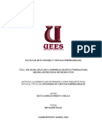 Six Sigma Aplicado A Empresas Manufactureras para PDF