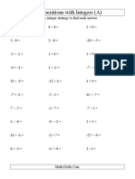 All Operations With Integers (A)