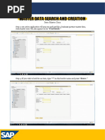 Master Data Search and Creation