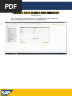 Master Data Search and Creation