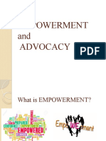 EMPOWERMENT and ADVOCACY