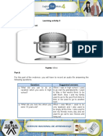 Learning Activity 3 Evidence: All in The Past: Fuente: SENA