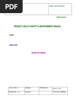 Project Health Safety & Environment Manual: Scope of Work